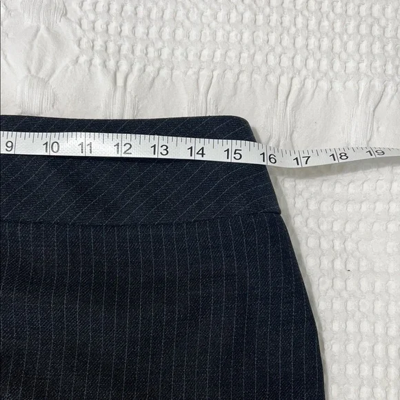 Escada Black Pinstripe Pencil Skirt